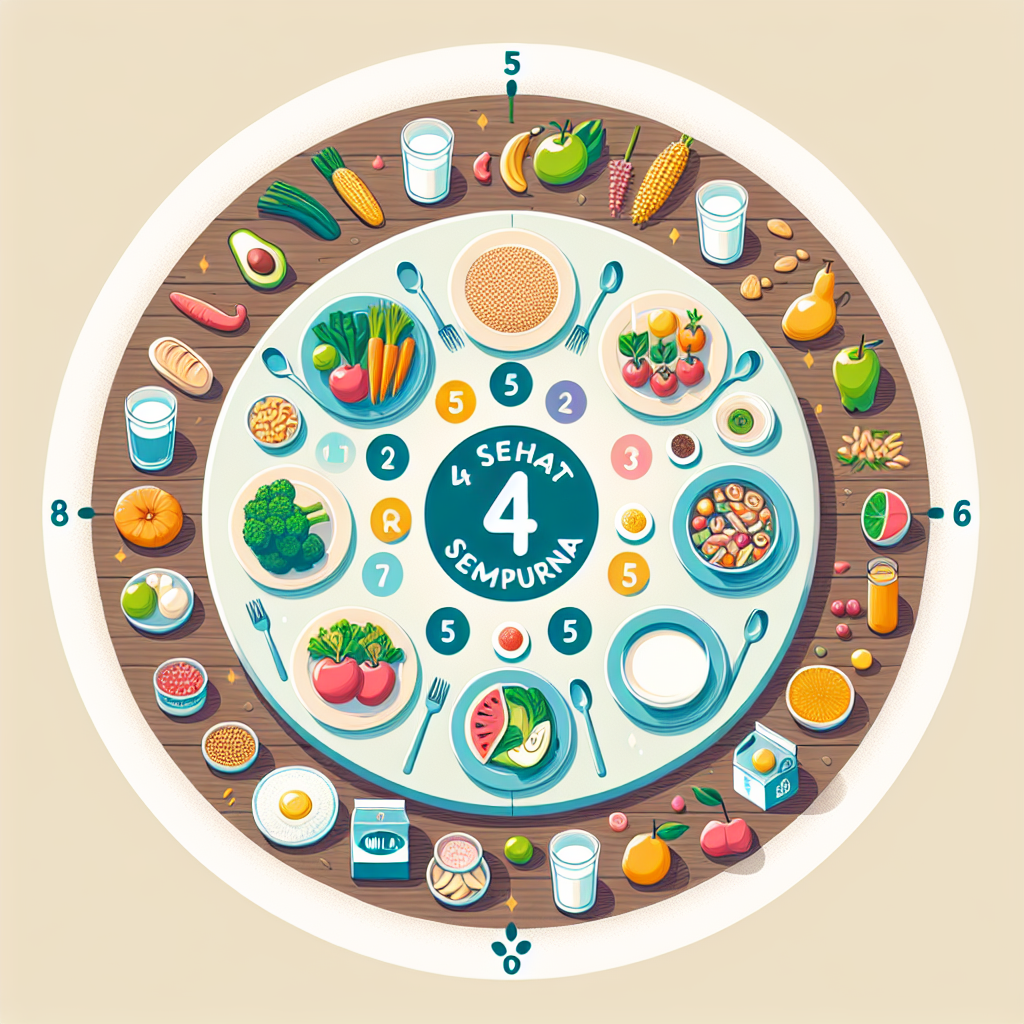 Makanan Bergizi Seimbang: Memahami Konsep 4 Sehat 5 Sempurna dan Menunya